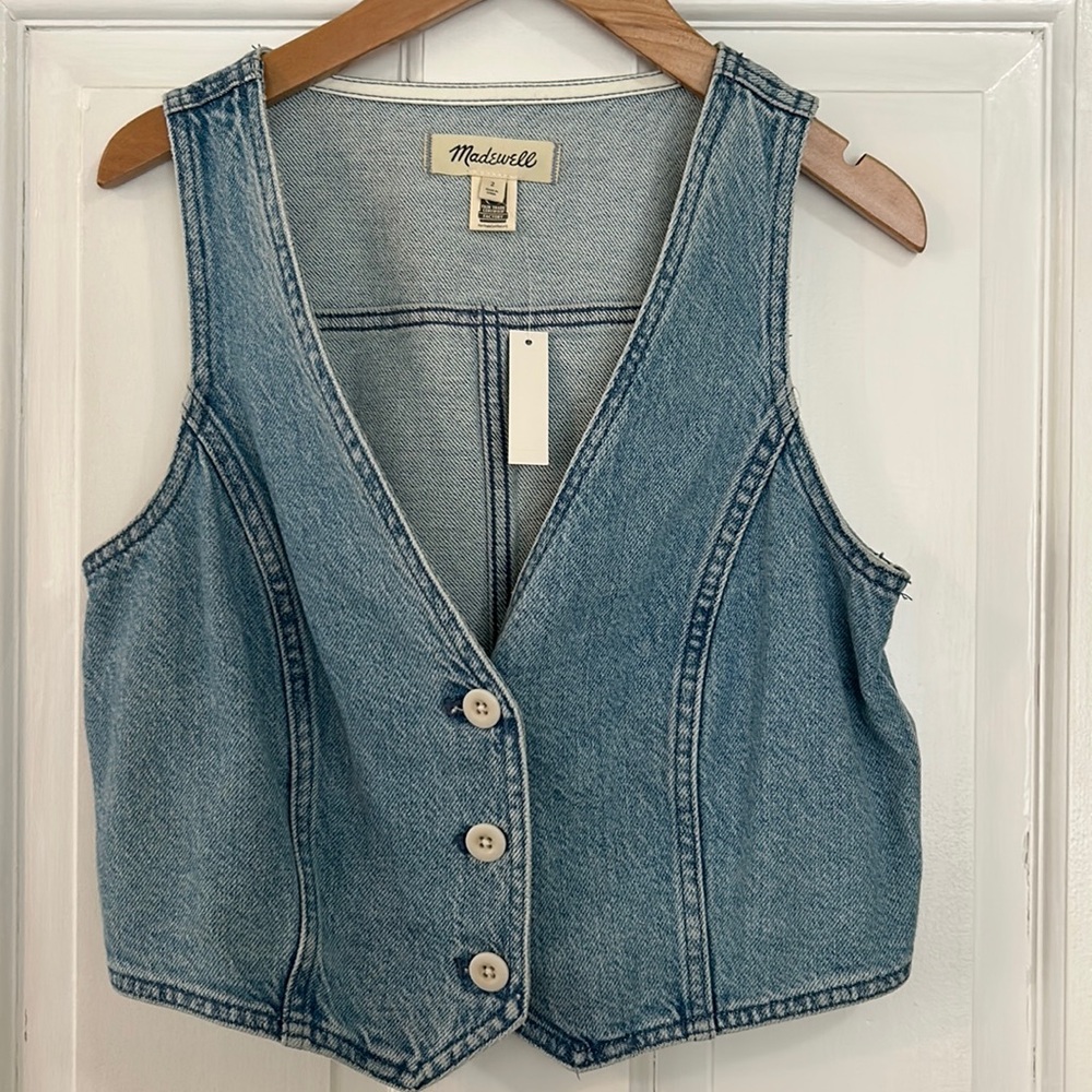 NEW Madewell denim vest